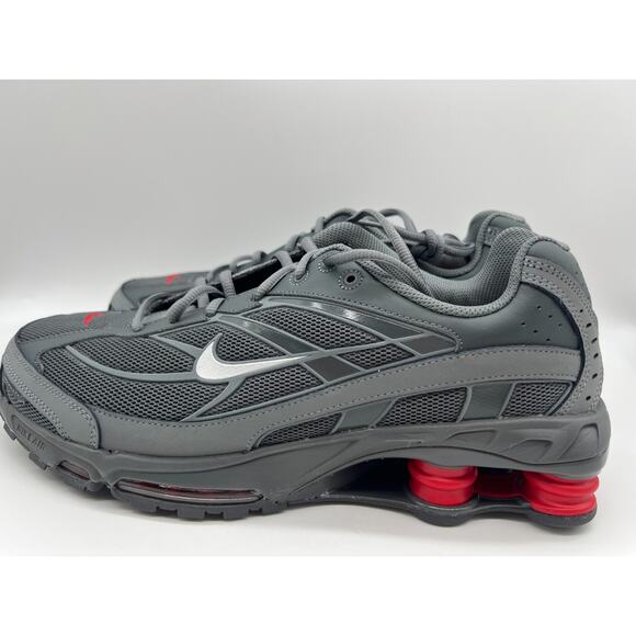 Nike Shox Ride 2 Men's Size 12 Smoke Grey University Red IM5999-084 New - Picture 2 of 16